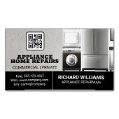 アプライアンス修復ホームサービス | QRコード マグネット名刺 (正面)