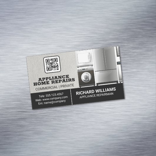 アプライアンス修復ホームサービス | QRコード マグネット名刺 (インサイチュ)
