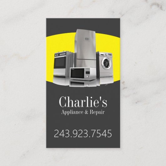 アプライアンス修理サービス名刺 名刺 (正面)