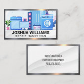 アプライアンス家具 | 修理工 名刺 (正面/裏面)