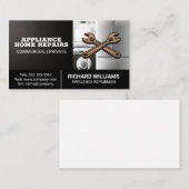 アプライアンス |修復サービス |レンチのロゴ 名刺 (正面/裏面)