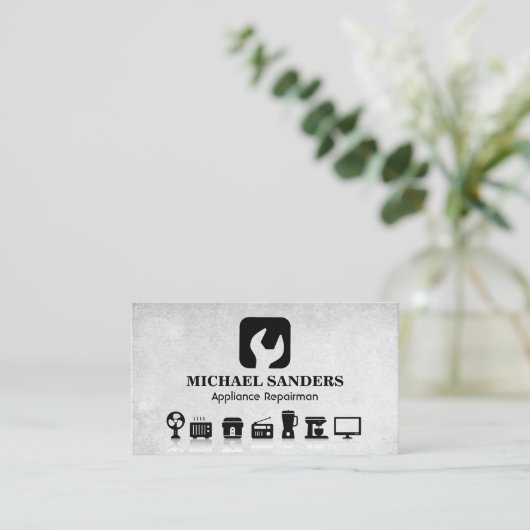 アプライアンス | 修理工 名刺 (スタンド正面)