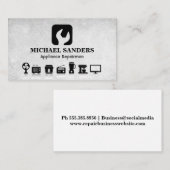 アプライアンス | 修理工 名刺 (正面/裏面)