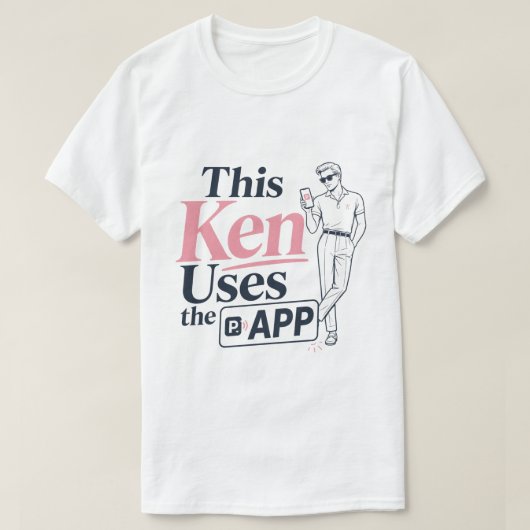 アプリを使います Tシャツ (デザイン正面)
