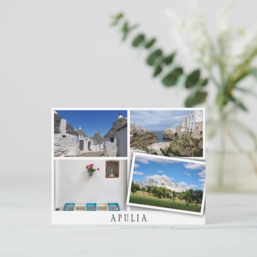 アプリアの風景は、ゆるいイメージとコラージュを組み合わせている ポストカード (スタンド正面)