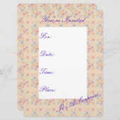 アプリコかわいらしット花紙招待状 招待状 (正面/裏面)