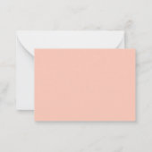 アプリコエレガントットフローラ結婚の返信カード ノートカード (裏面)