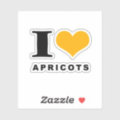 アプリコットが大好き シール (シート)