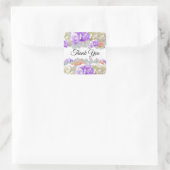 アプリコットと梅の花ありがとうステッカー スクエアシール (バッグ)