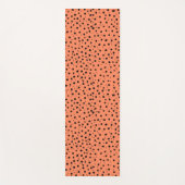 アプリコットのチータパターン ヨガマット (正面)