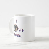 アプリコットのマスティフスが大好き コーヒーマグカップ (正面左)