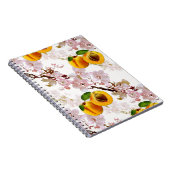 アプリコットの花と果実。 ノートブック (右側)