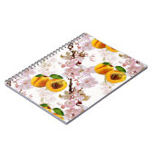 アプリコットの花と果実。 ノートブック (左側)