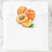 アプリコットを切る スクエアシール (バッグ)