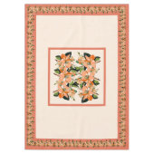 アプリコットアザレアon Cream 60" x 84" Tableloth テーブルクロス (正面)