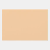 アプリコットアラベスクパターンデザイン ラッピングペーパーシート (正面3)