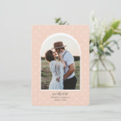 アプリコットアーチフォトセーブ・ザ・デート案内 案内状 (スタンド正面)