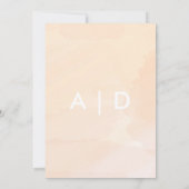 アプリコットウォーターカラーリハーサルディナー招待状 招待状 (裏面)