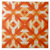 アプリコットオーロラ活発な自然パターン タイル (正面)