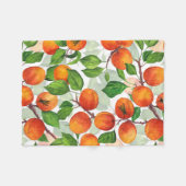 アプリコットガーデン3 フリースブランケット (正面(横))