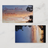 アプリコットクラウドスカイスケープビジネスカード 名刺 (正面/裏面)