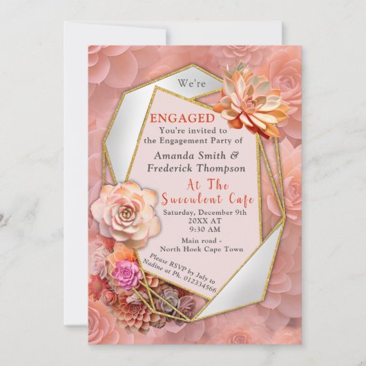 アプリコットクラッシュカラー2024 （多肉株） 招待状 (正面)