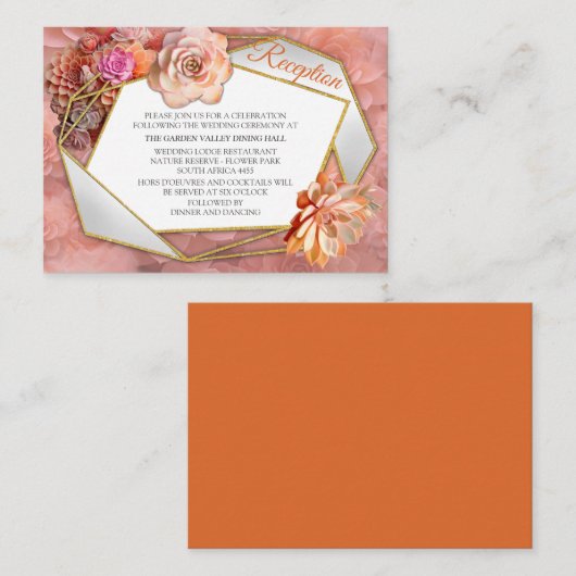 アプリコットクラッシュ多肉色 エンクロージャーカード (正面/裏面)