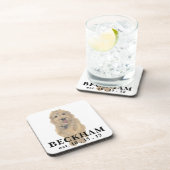 アプリコットゴールデンパーソナライズされたドードル コースター (右側)