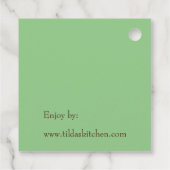 アプリコットジャムホームメイドキャニングジャーつるラベル フェイバータグ (裏面)