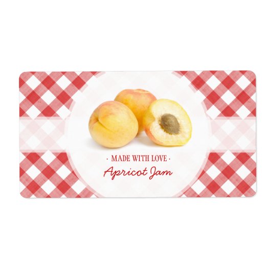 アプリコットジャムラベル ラベル (正面)