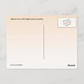 アプリコットタルトとティーポットとカーネーション ポストカード (裏面)