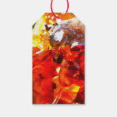 アプリコットツリーリーク樹脂抽象芸術抽象芸術ペイント ギフトタグ (正面)