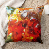 アプリコットツリーリーク樹脂抽象芸術抽象芸術ペイント クッション (ブランケット)