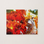 アプリコットツリーリーク樹脂抽象芸術抽象芸術ペイント ジグソーパズル (横)