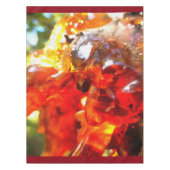 アプリコットツリーリーク樹脂抽象芸術抽象芸術ペイント テーブルクロス (正面)