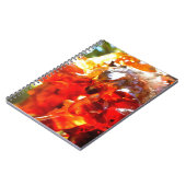 アプリコットツリーリーク樹脂抽象芸術抽象芸術ペイント ノートブック (左側)