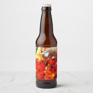 アプリコットツリーリーク樹脂抽象芸術抽象芸術ペイント ビールラベル