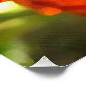 アプリコットツリーリーク樹脂抽象芸術抽象芸術ペイント ポスター (コーナー)