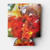 アプリコットツリーリーク樹脂抽象芸術抽象芸術ペイント 缶クーラー (正面)