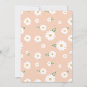 アプリコットデイジー60番目の誕生日招待状 招待状 (裏面)