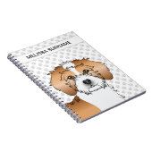 アプリコットパルティカラーミニゴールデンドルドッグ ノートブック (右側)