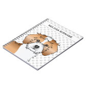 アプリコットパルティカラーミニゴールデンドルドッグ ノートブック (左側)