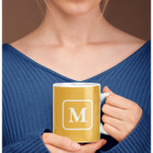 アプリコットパーフェクト – モノグラムコーヒーマグ コーヒーマグカップ