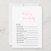 アプリコットピンクの赤ちゃんシャワーがこのベビーを願う 招待状 (正面)