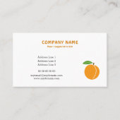 アプリコットフルーツビジネスカード 名刺 (正面)