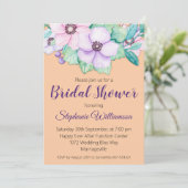 アプリコットフローラブライダルシャワー 招待状 (スタンド正面)
