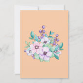 アプリコットフローラブライダルシャワー 招待状 (裏面)