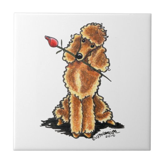 アプリコットプードルスウィートアールヴァレンティネス タイル (正面)