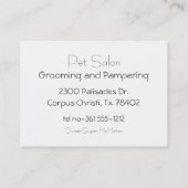 アプリコットプードルレトロ電話 名刺 (裏面)