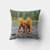 アプリコットプードル – カスタマイズ可能なギフト クッション (裏面)